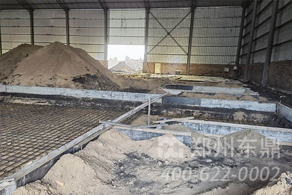 山西懷化浮選精煤烘干機土建現(xiàn)場