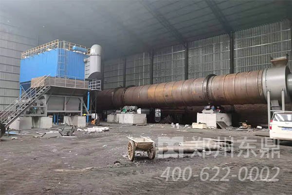 煤泥烘干機安裝現場情況