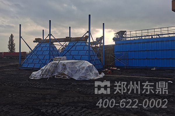 環(huán)保煤泥烘干機(jī)生產(chǎn)線安裝現(xiàn)場(chǎng)
