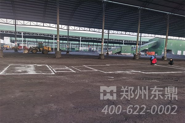 山西朔州應(yīng)縣煤泥烘干設(shè)備基礎(chǔ)建設(shè)現(xiàn)場