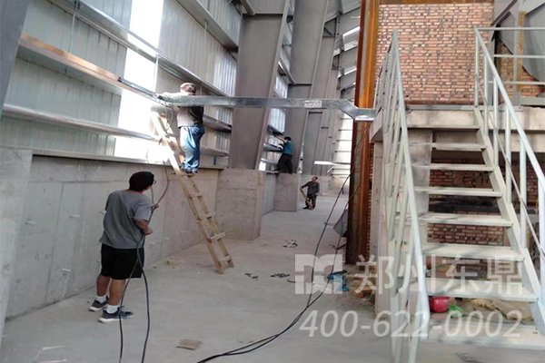 內(nèi)蒙古準格爾旗煤泥烘干機設備安裝現(xiàn)場