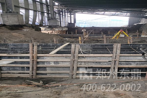 山西大同煤泥烘干機設(shè)備基礎(chǔ)建設(shè)施工現(xiàn)場