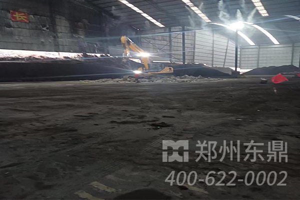 陜西咸陽(yáng)煤泥烘干機(jī)基礎(chǔ)建設(shè)現(xiàn)場(chǎng)